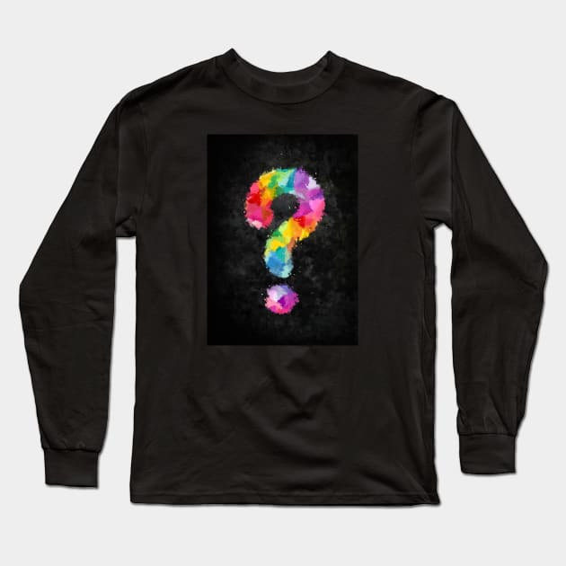 Question mark Long Sleeve T-Shirt by circlestances